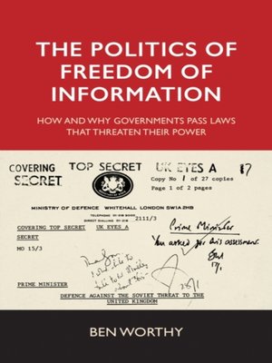 cover image of politics of freedom of information